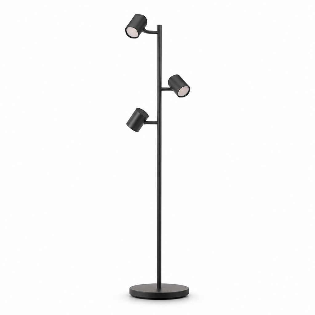 Matter-Compatible Smart Tree Floor Lamp, 3 Rotatable Lights, 64 Scenes & Music Sync
