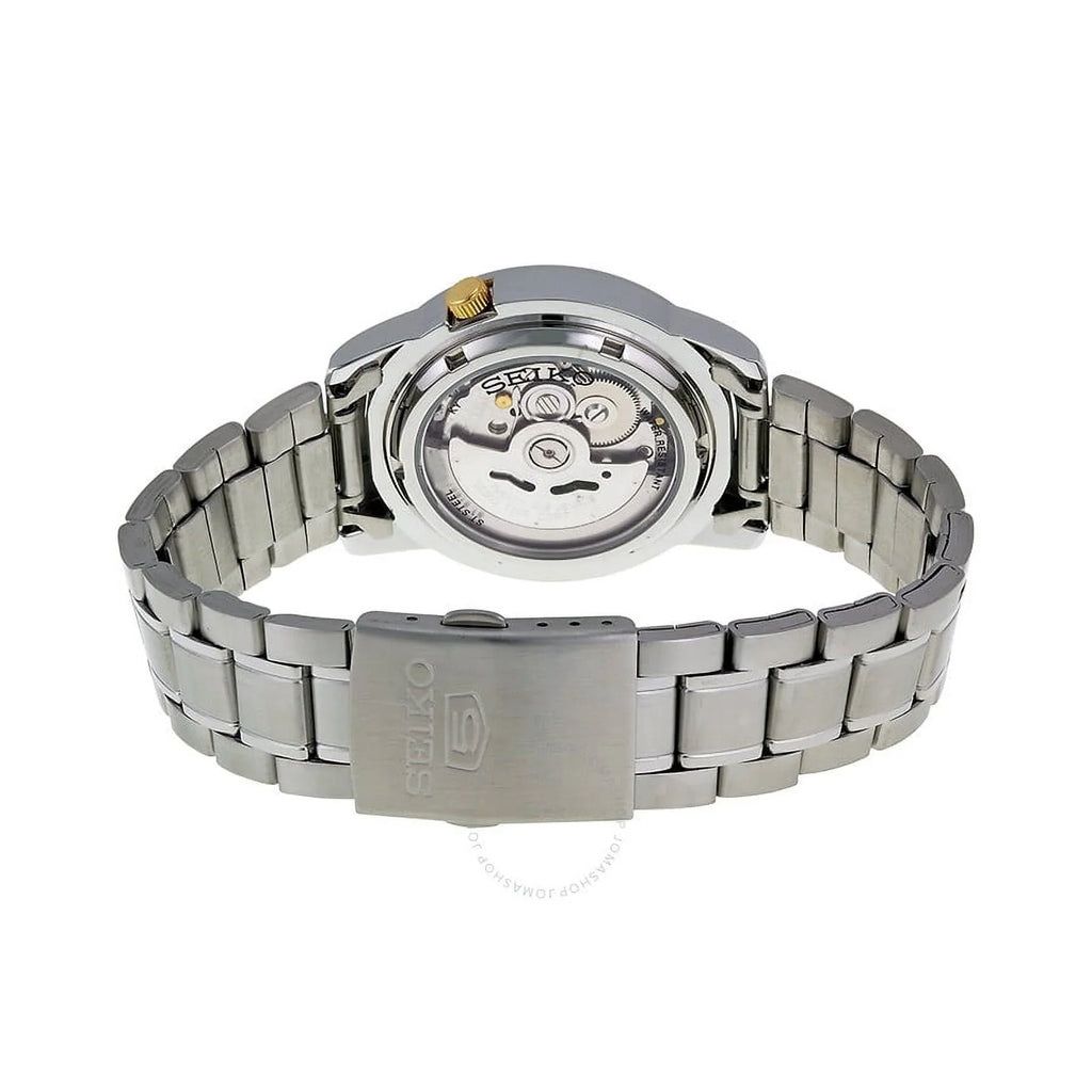 2026 NewSeiko 5 Automatic Black Arabic Dial Stainless Steel Men's Watch SNK063J5