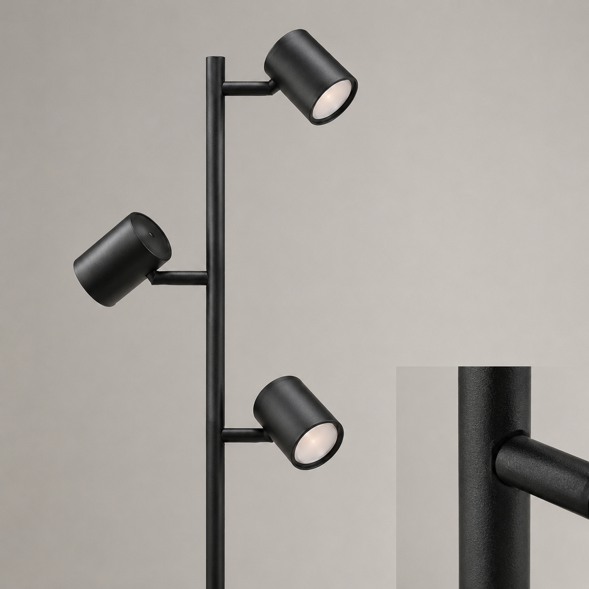 Matter-Compatible Smart Tree Floor Lamp, 3 Rotatable Lights, 64 Scenes & Music Sync