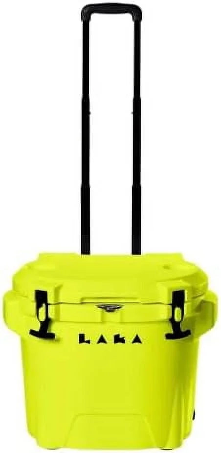 30 Quart Wheeled Hard Cooler Insulated Portable Ice Chest Box Durable, All-Terrain Rolling Cooler for Beach, Drink, Beverage, Boating, Fishing, Camping, and Outdoor Activities