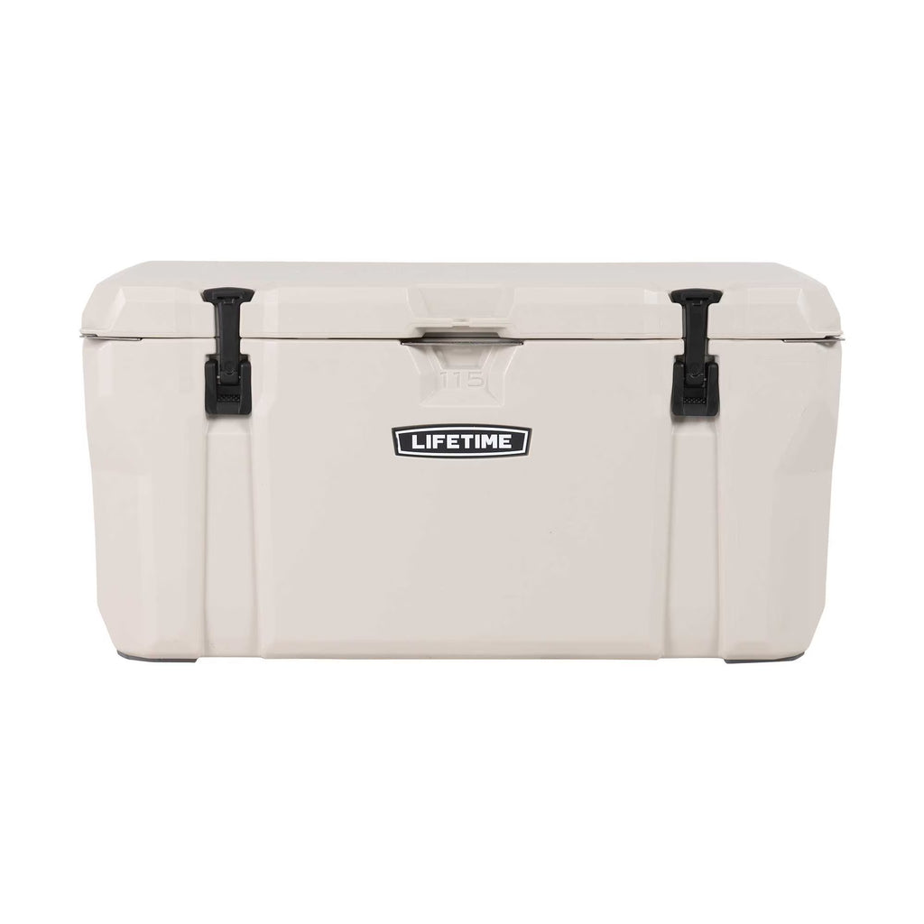 Lifetime 65 qt Bear-Resistant Camping Cooler, Premium High Performance, Ice Retention, Hard Cooler, 75 Can Capacity, Arctic White (91108)