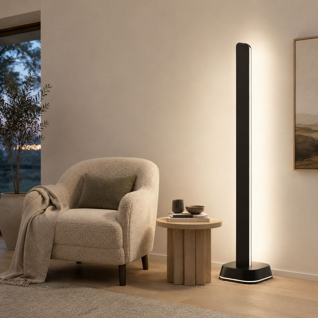 RGBICWW Smart Floor Lamp, 1725lm, Matter, Alexa, SmartThings & Music Sync