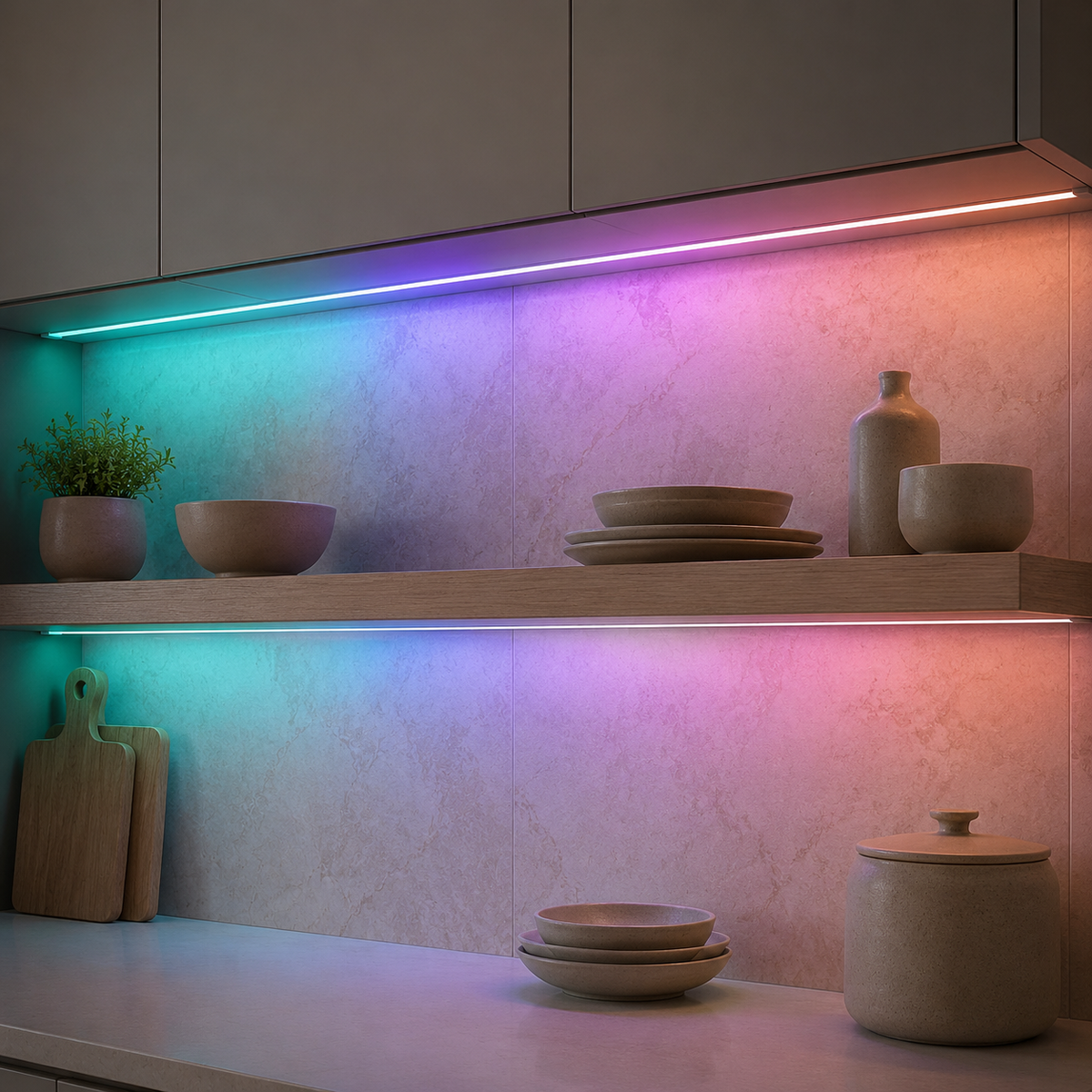 32.8ft RGBIC LED Strip Lights with Covers, Matter, Alexa, Google Assistant & SmartThings
