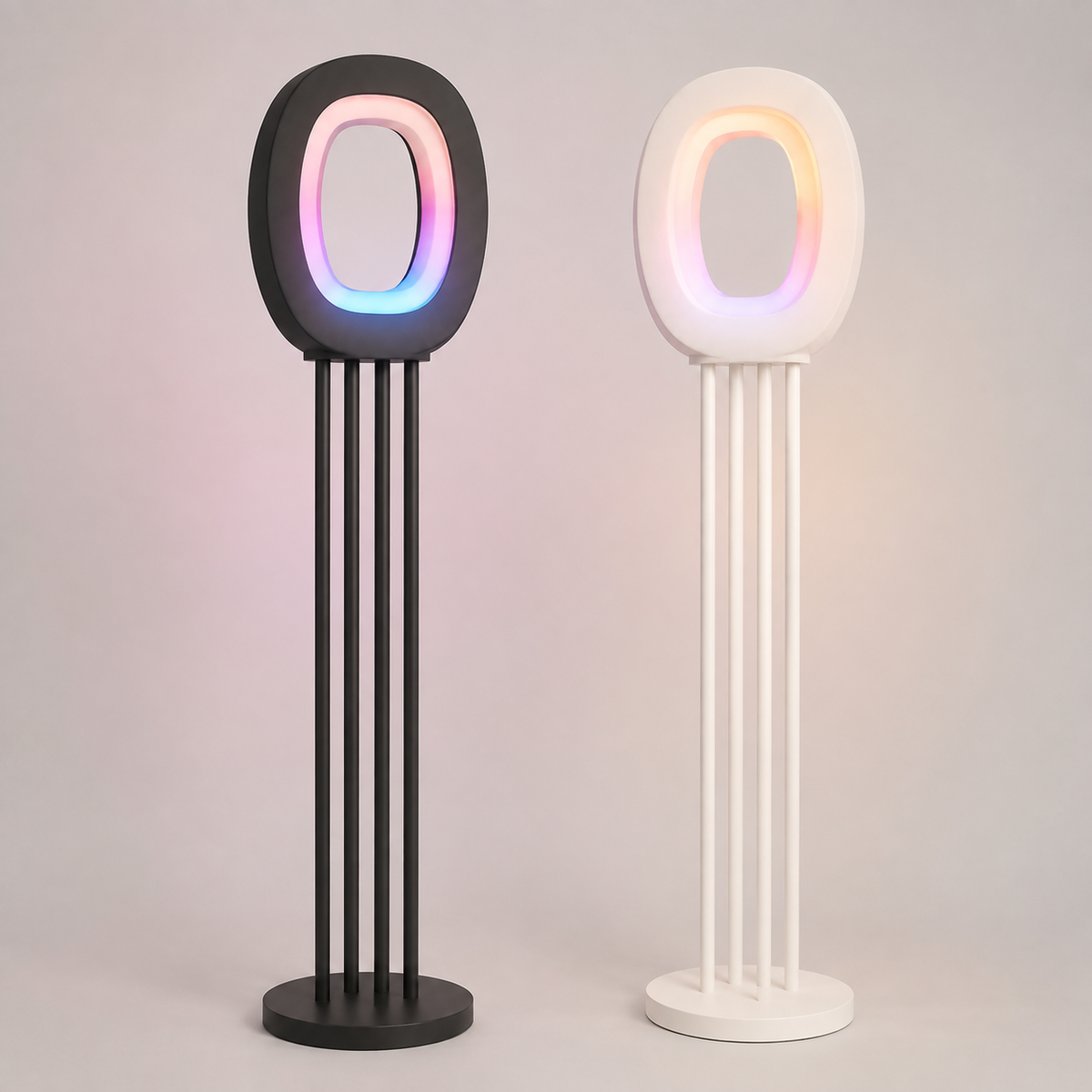 Halo Gradient RGBIC Smart Lantern Floor Lamp, 1400lm, Matter, 1000K-10000K, Music Sync