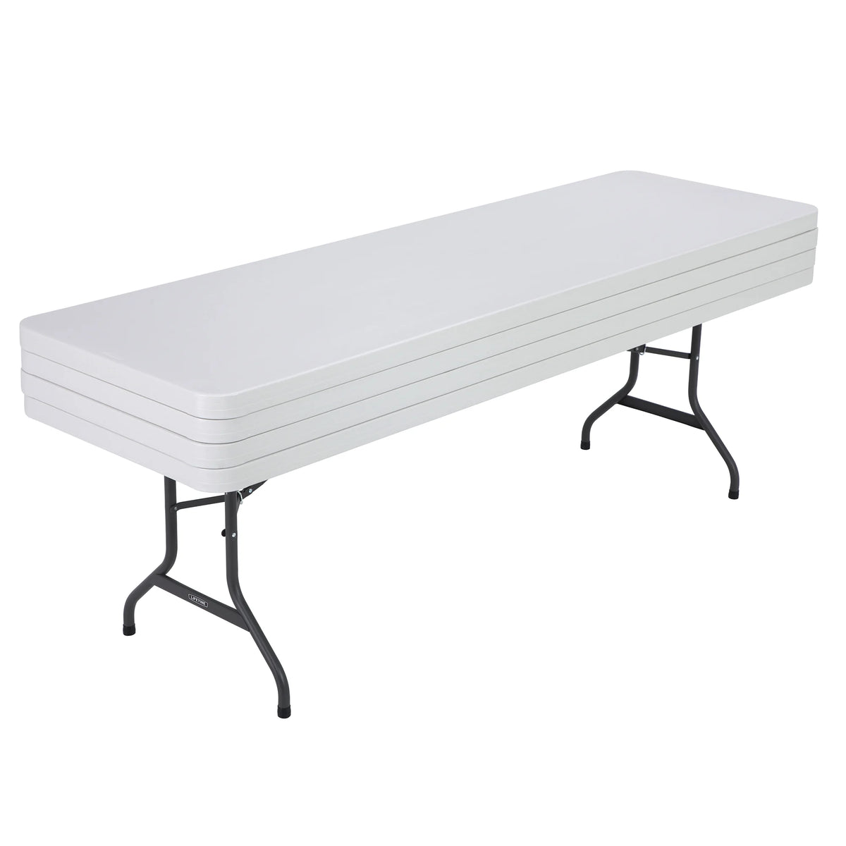 Lifetime 8 ft. Rectangle Folding Table, Indoor/Outdoor Commercial Grade, White Set of 4 (42980)