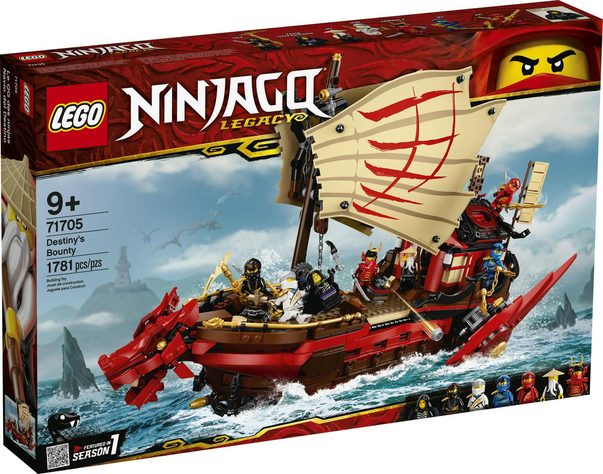 2026 NewLEGO NINJAGO Legacy Destiny's Bounty 71705 Ninja Building Toy Ages 9+ (1.781 Pieces)