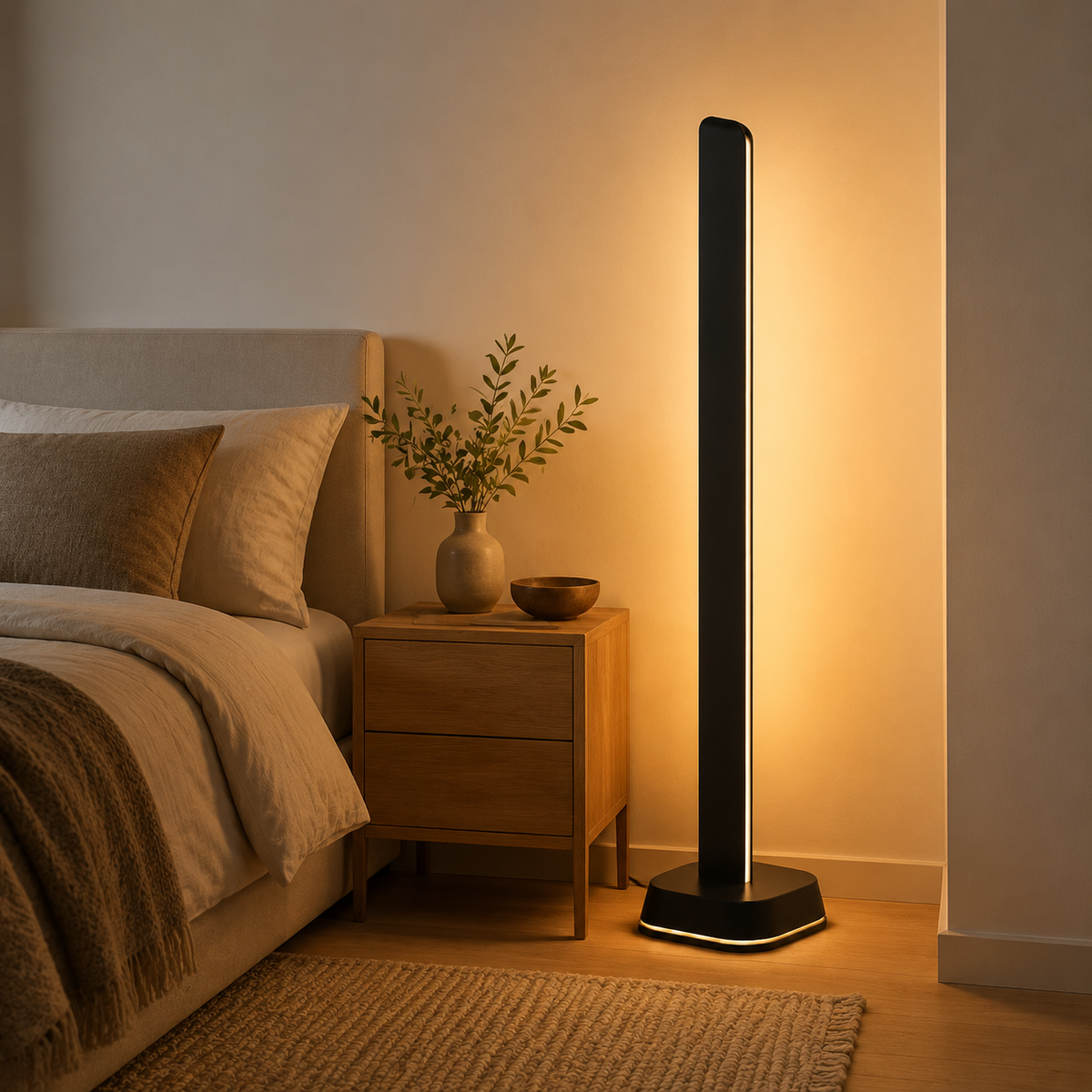 RGBICWW Smart Floor Lamp, 1725lm, Matter, Alexa, SmartThings & Music Sync