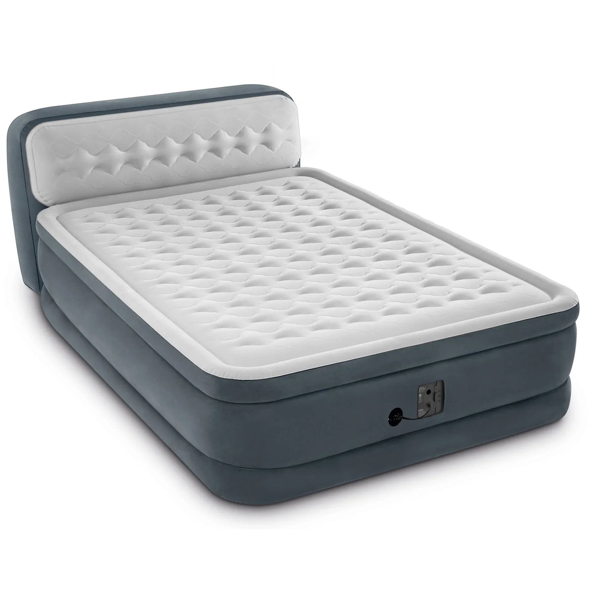 2026 NewIntex Ultra Plush Dura Beam Deluxe Airbed with Built In Pump & Headboard, Queen