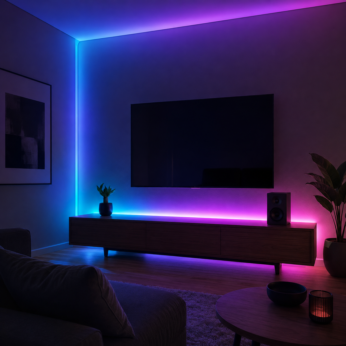 32.8ft RGBIC LED Strip Lights with Covers, Matter, Alexa, Google Assistant & SmartThings