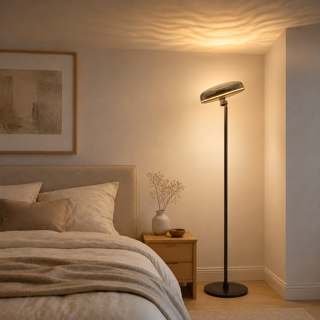 RGBIC Ripple Uplighter Floor Lamp, 1000lm, Matter, Alexa & SmartThings Compatible