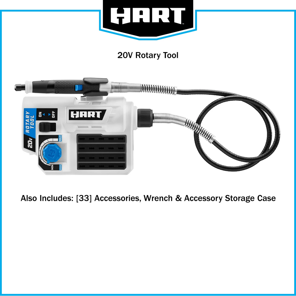 HART 20-Volt Cordless Rotary Tool, (1) 1.5Ah Lithium-Ion Battery