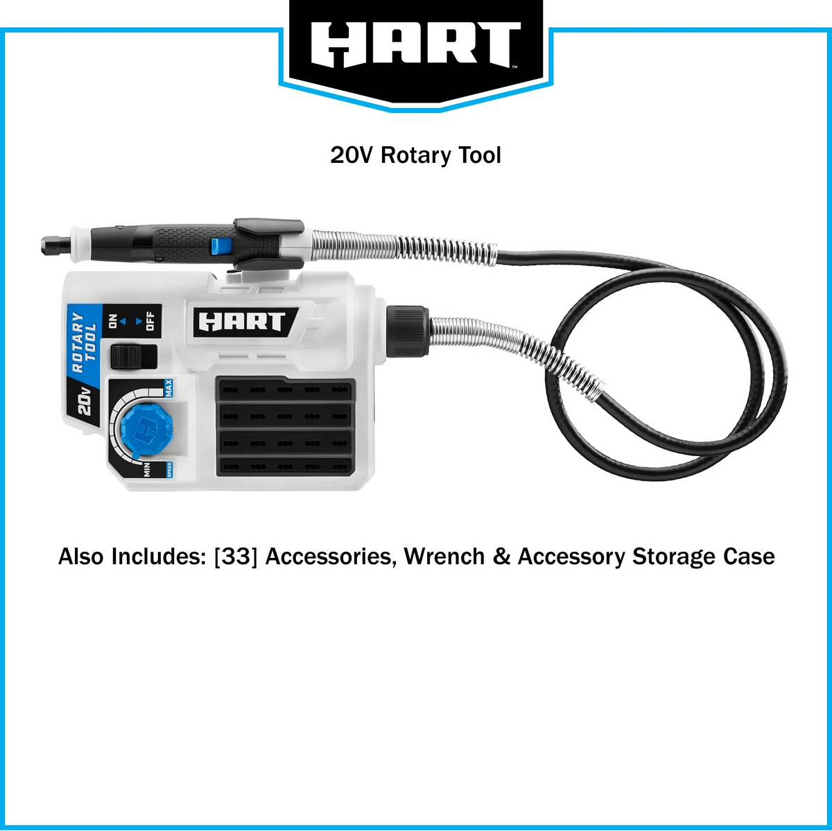HART 20-Volt Cordless Rotary Tool, (1) 1.5Ah Lithium-Ion Battery