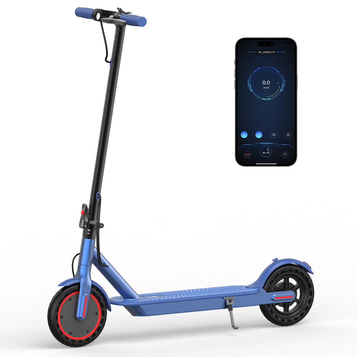 AOVOPRO WHITE ES80 350W 8.5' Foldable Electric Scooter for Adults and Child, 21 Miles Range