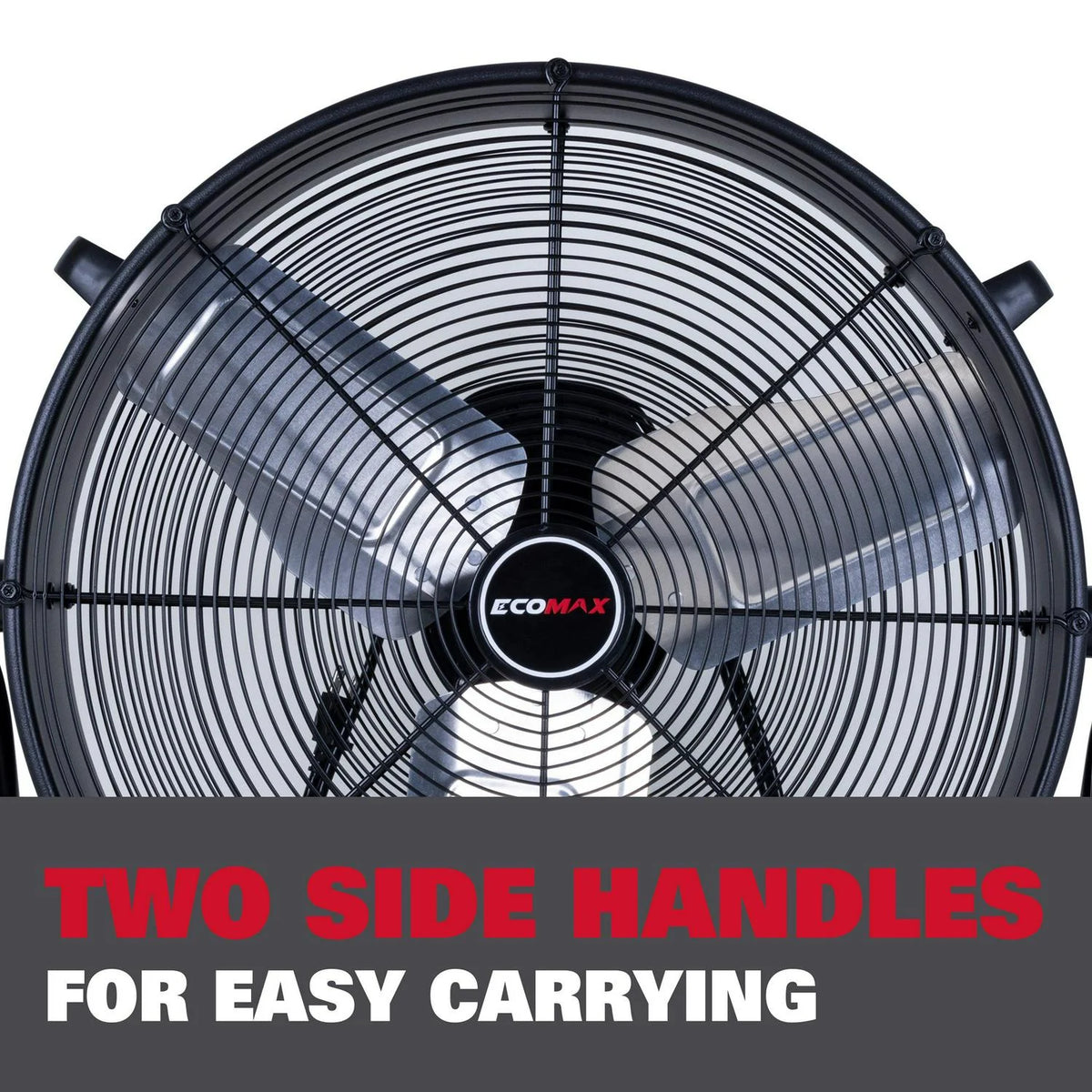 2026 NewEcomax 24 Inch High Velocity Drum Floor Fan. Industrial. 3-Speed. Adjustable Tilt