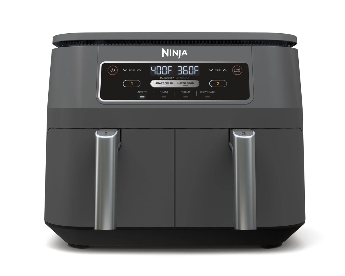 2026 NewNinja Foodi 4 in1 8-Quart. 2 Basket Air Fryer with DualZone Technology Air Fry, Roast, and More, DZ100WM