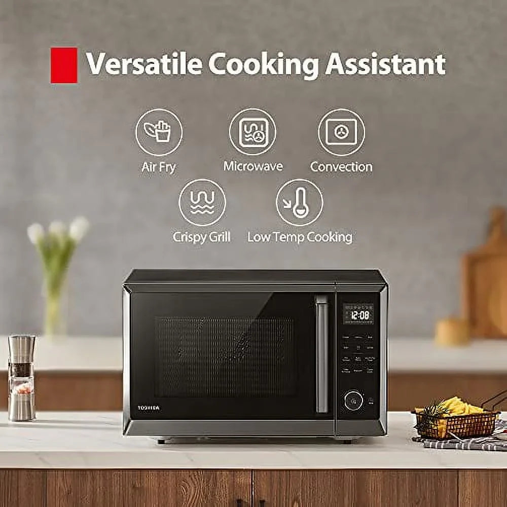 2026 NewToshiba 1.2 cu ft Countertop Microwave Ovens in Stainless Steel