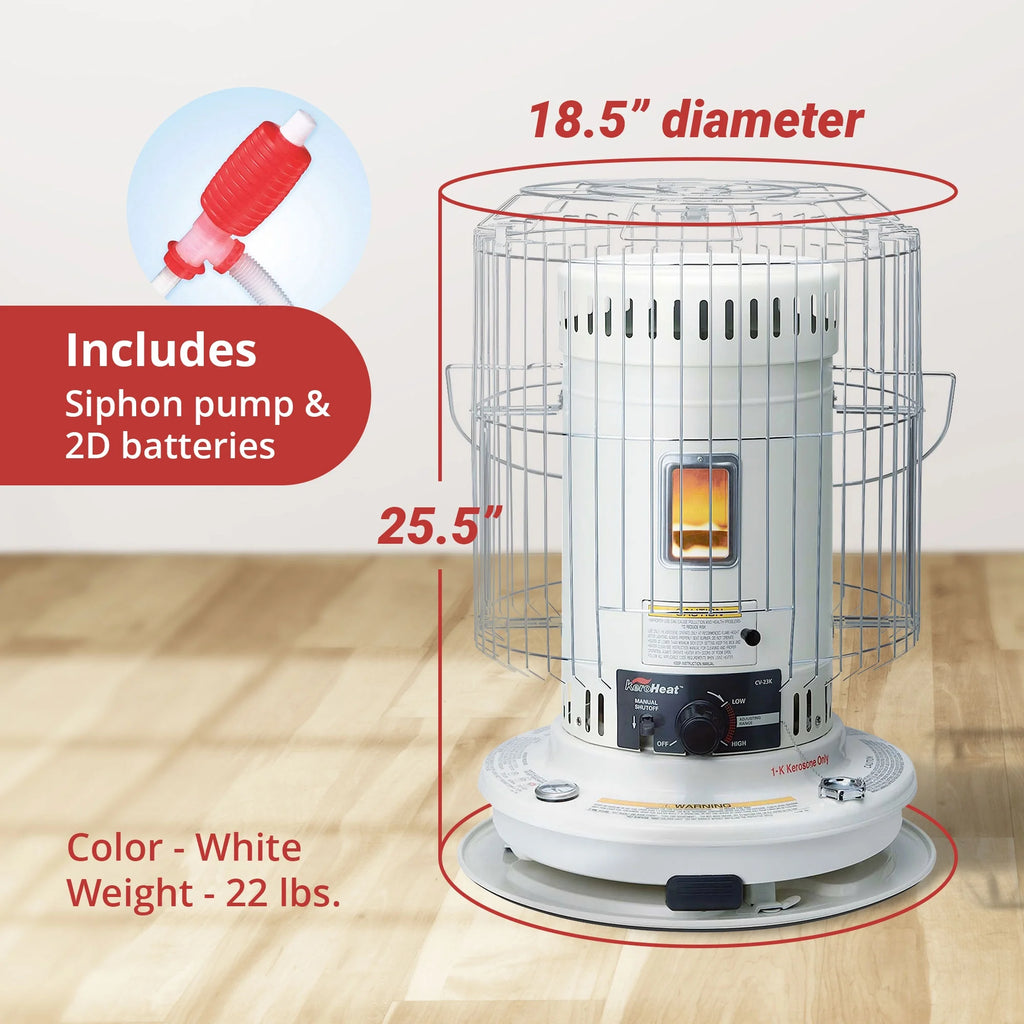 Sengoku KeroHeat 23,500 BTU Portable Convection Kerosene Heater, 2 Pack