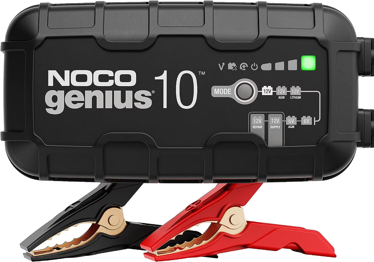 2026 NewNOCO GENIUS10: 10A 6V/12V Smart Battery Charger, Maintainer and Desulfator