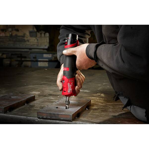 M12 FUEL 12V Lithium-Ion High Speed 3/8 in. Ratchet w/ (1) 1/4 in. Right Angle and (1) 1/4 in. Straight Die Grinder