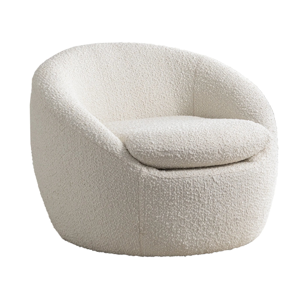 2026 NewRoundhill Furniture Winnie Modern Barrel Chair, 360" Swivel