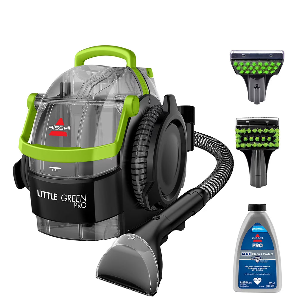 2026 NewBISSELL Little Green Pro Portable Deep Cleaner, for Carpet, Upholstery, and Auto, Compact, Superior Suction, Professional Cleaning, StainProtect Technology, 2505