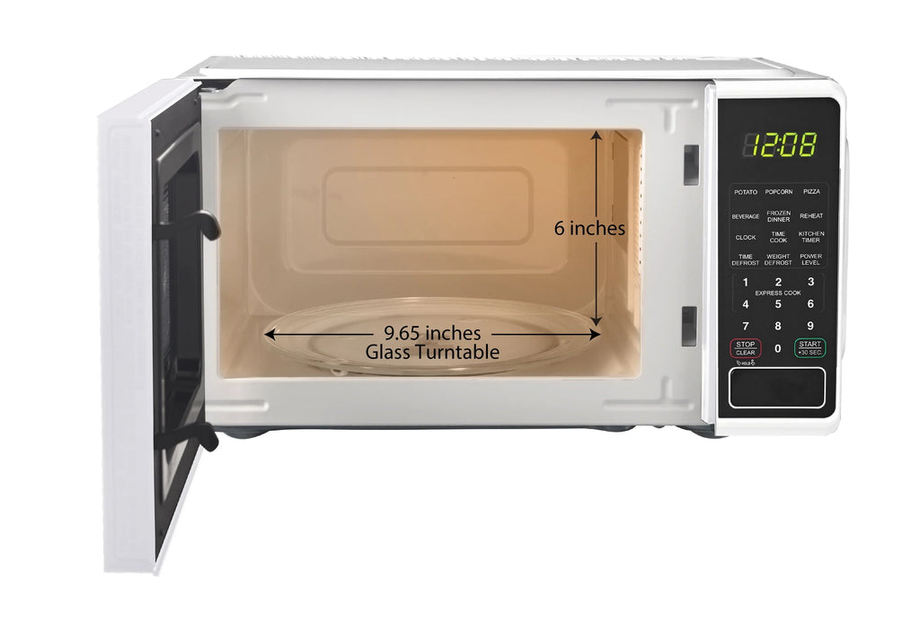 2026 NewMainstays 0.7 cu. ft. Countertop Microwave Oven, 700 Watts, White, New