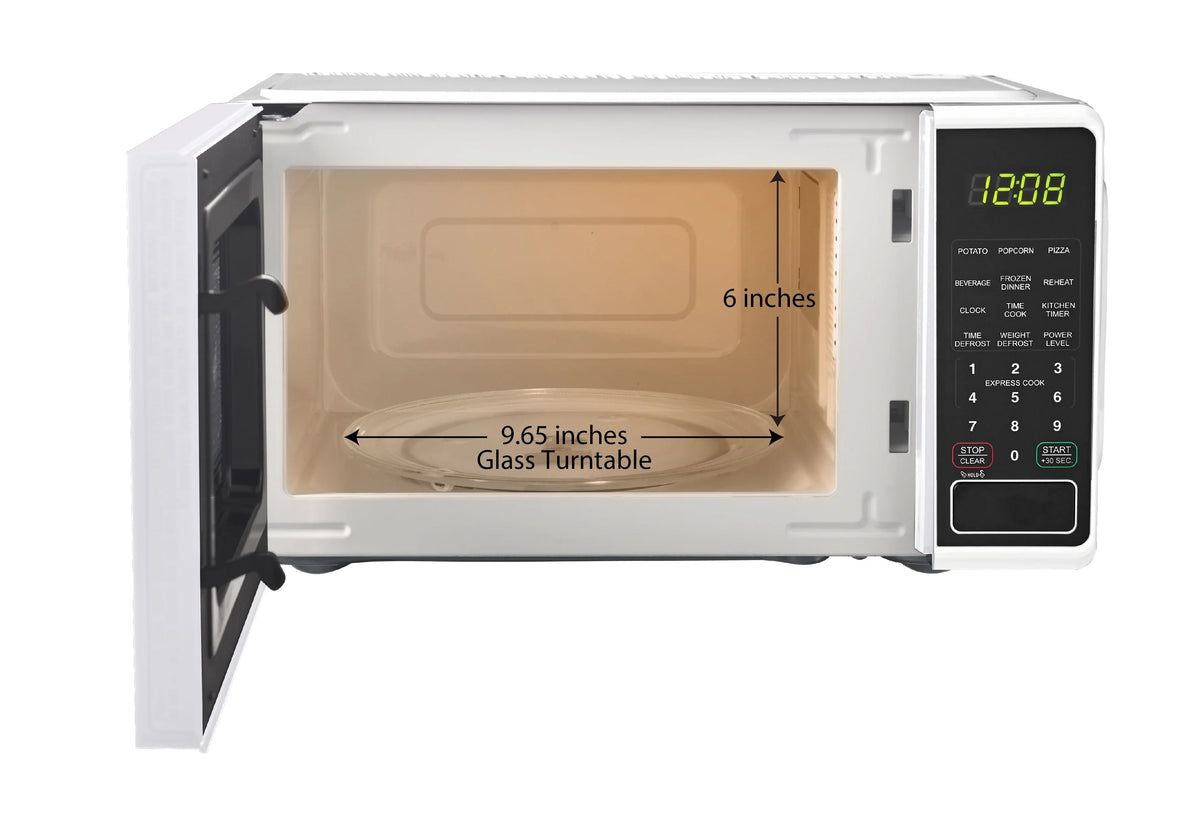 2026 NewMainstays 0.7 cu. ft. Countertop Microwave Oven, 700 Watts, White, New