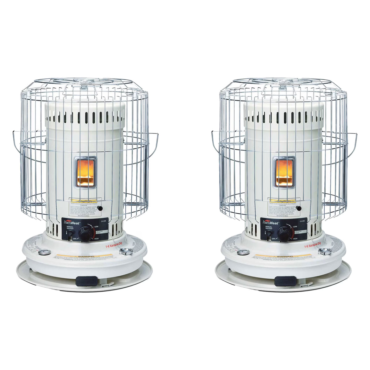 Sengoku KeroHeat 23,500 BTU Portable Convection Kerosene Heater, 2 Pack