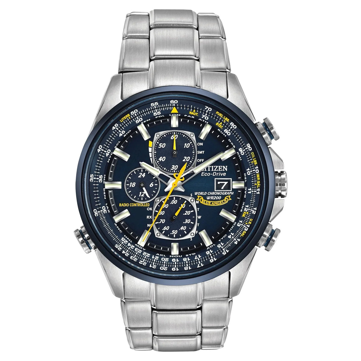 2026 NewCitizen Men's Eco Drive Blue Angels World Chronograph AT Watch AT8020-54L