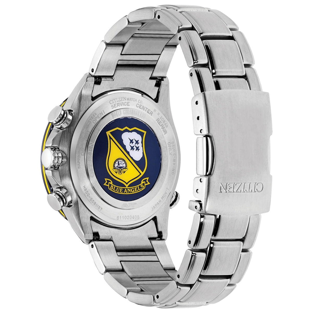 2026 NewCitizen Men's Eco Drive Blue Angels World Chronograph AT Watch AT8020-54L