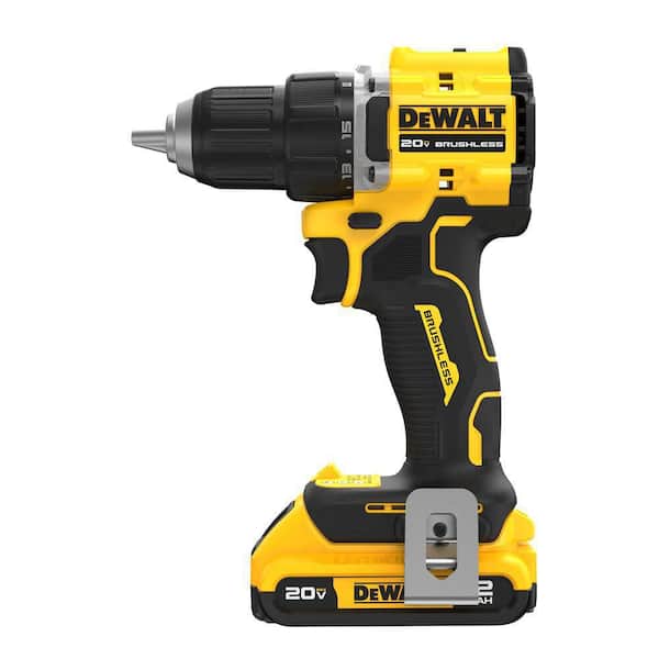 ATOMIC 20-Volt Lithium-Ion Cordless Compact 1/2 in. Drill/Driver Kit with 2.0Ah Battery, Charger and Bag