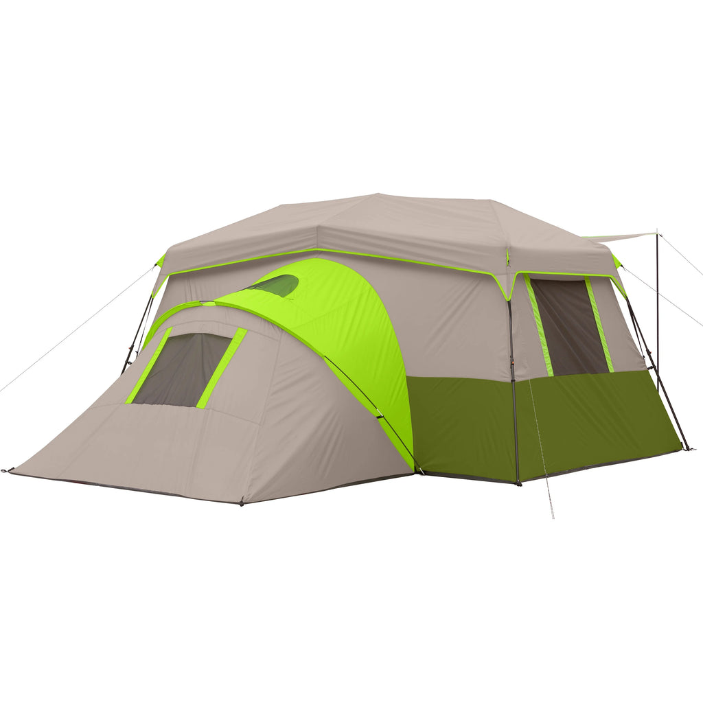Ozark Trail 11-Person Instant Cabin Tent with Private Room -C 3-Room Family Camping Tent with Awning