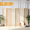 2026 NewJOSTYLE Room Divider Wall Shoji Screen, 6 Panel Folding Privacy Screen for Room Separation, Japanese Wood Room Divider Screen, 5.9 Ft, Natural