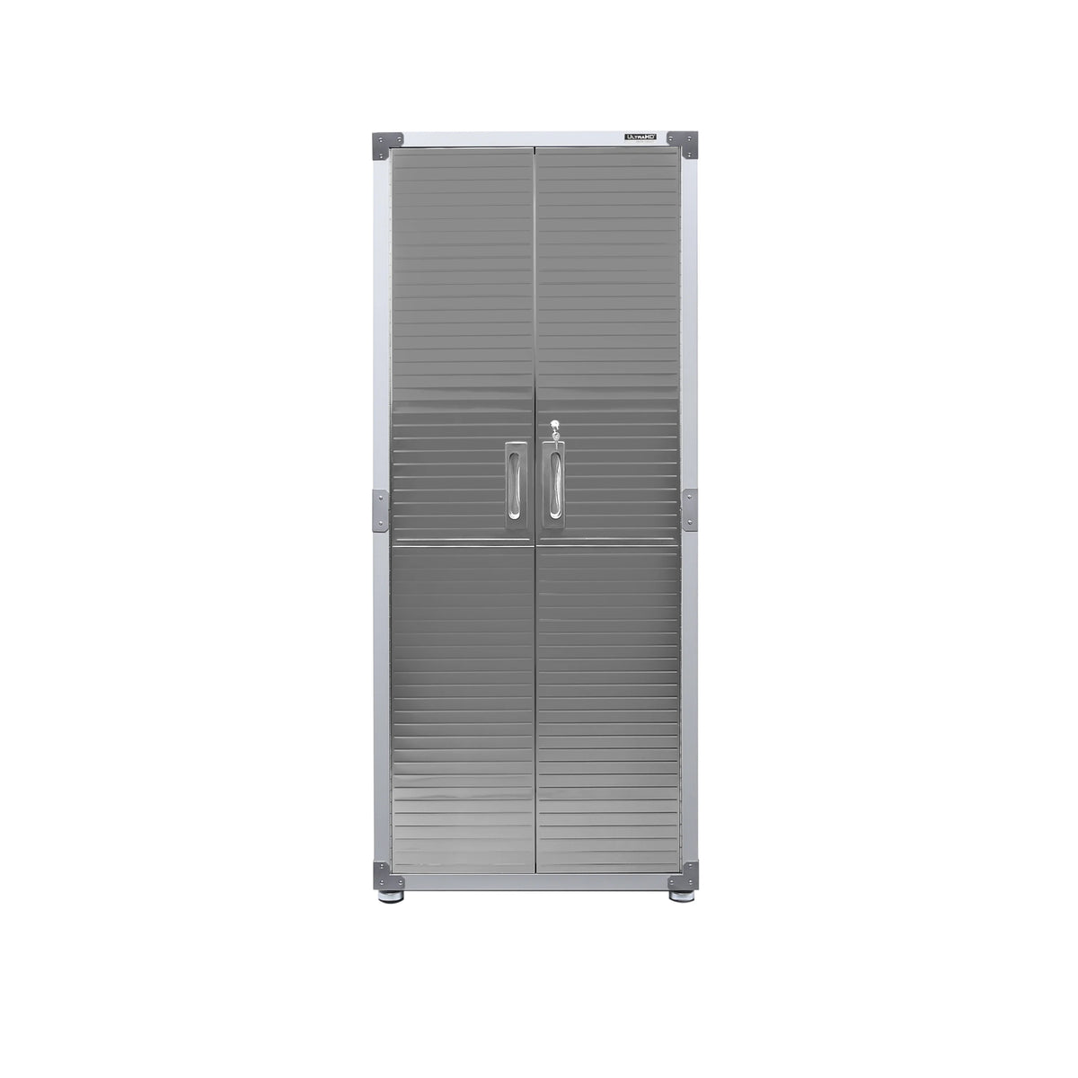Seville Classics UltraHD Steel Body Lockable Storage Cabinet Organizer Locker Shelving Unit, Graphite, 30" W x 18" D x 72" H