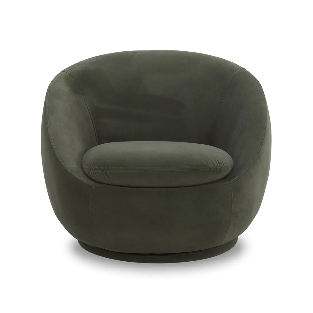 2026 NewBetter Homes & Gardens Mira Swivel Accent Chair, Cream Shearling