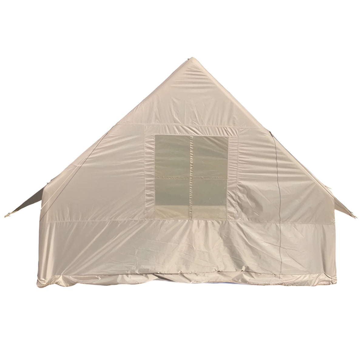 Wilitto Inflatable Tent for Camping, 1-6 Person Blow-up Air Tent, Easy Setup Waterproof Windproof Cabin Tent, 4 Seasons Family Glamping Tent House _Beige