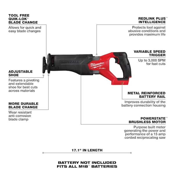 M18 FUEL 18-Volt Lithium-Ion Brushless Cordless Combo Kit (5-Tool) with M18 Rocket Light