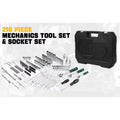 AOILE 216-Piece SAE & Metric Mechanics Tool Set with Socket Wrench Kit in Storage Case