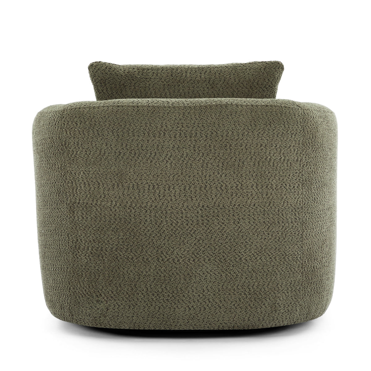 Harper & Bright Designs 360- Swivel Accent Chair, Barrel Chair Swivel Upholstered Sofa Chair with Cushion for Living Room Office, Beige