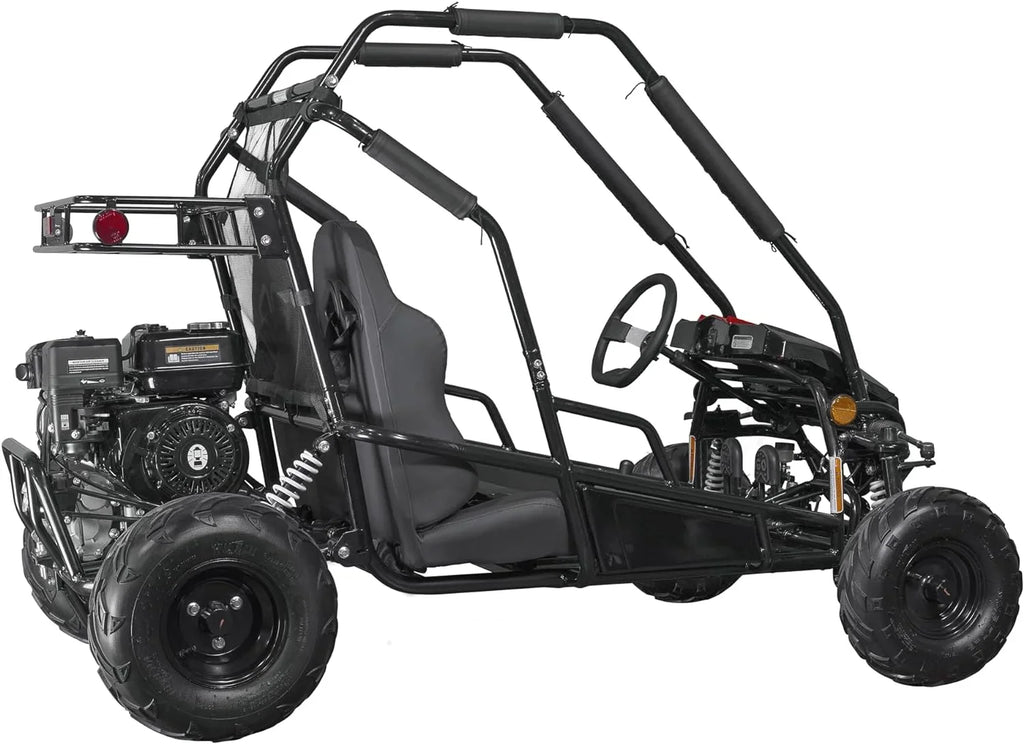 2026 NewColeman Powersports GK200 196cc Gas Powered Go-Kart, Two-Seater Off-Road Vehicle Up to 23 MPH, Rugged Suspension, Pull-Start Engine, Ages 13+, Red