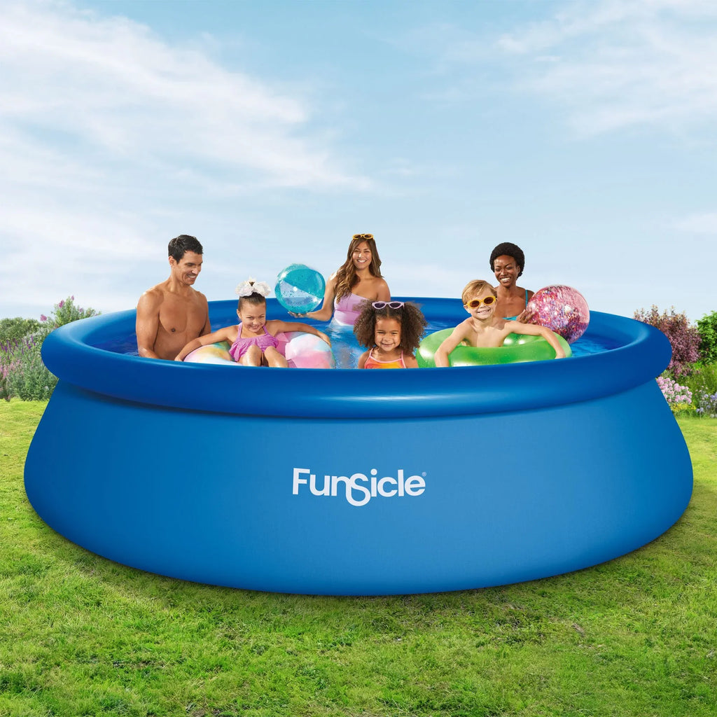 2026 NewFunsicle 8 ft QuickSet Above Ground Swimming Pool, Round, Age 6 & up