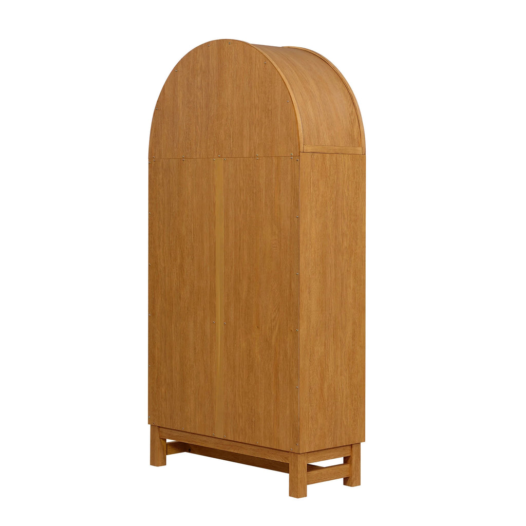 Better Homes & Gardens Juliet Open Arch Bookcase, Rich Black and Light Honey