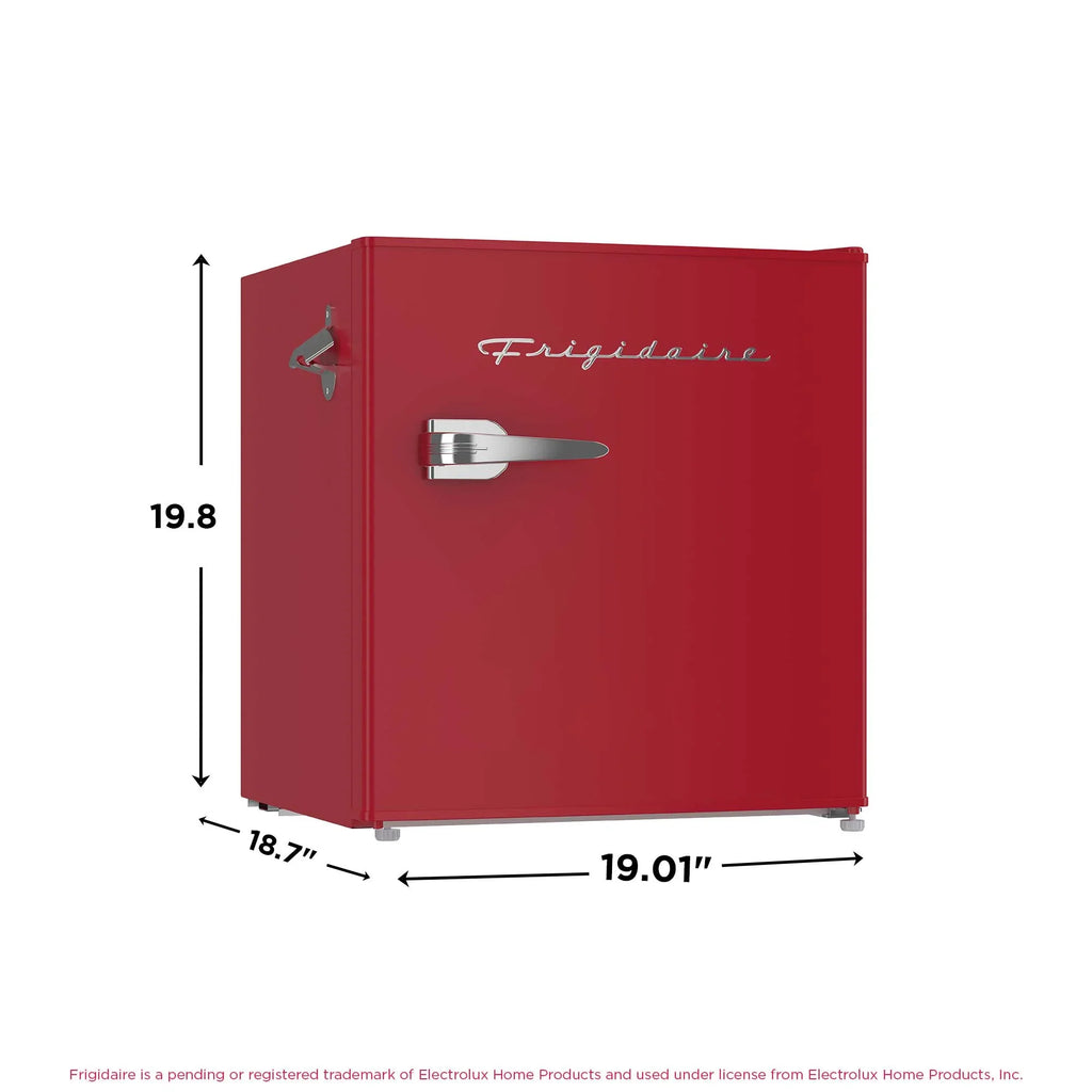 2026 NewFrigidaire 1.6 Cu ft. Retro Compact Refrigerator with Side Bottle Opener, Coral