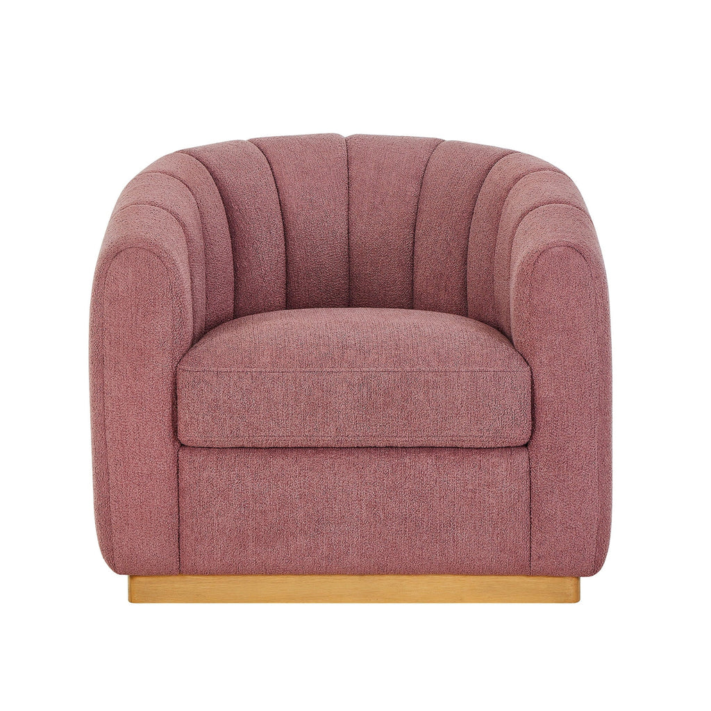 2026 NewBetter Homes & Gardens Lillian Accent Swivel Chair, Cream Linen