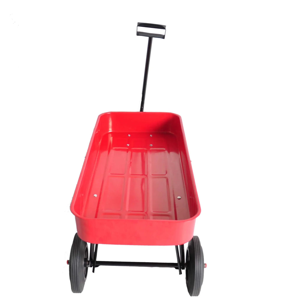 Collapsible Folding Wagon, Push Pull Foldable Beach Wagon Cart with All-Terrain Wheels, Heavy Duty Utility Grocery Wagon for Outdoor Camping Garden Sport Shopping,Pink