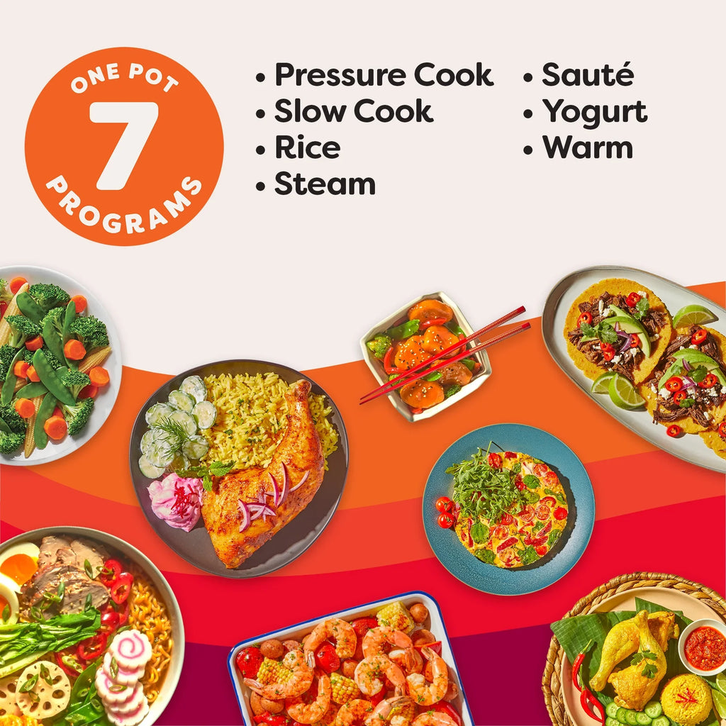 2026 NewInstant Pot 6Qt DUO 7-in-1 Multi-Cooker, Pressure Cook, Slow Cook, & more, Stainless Steel