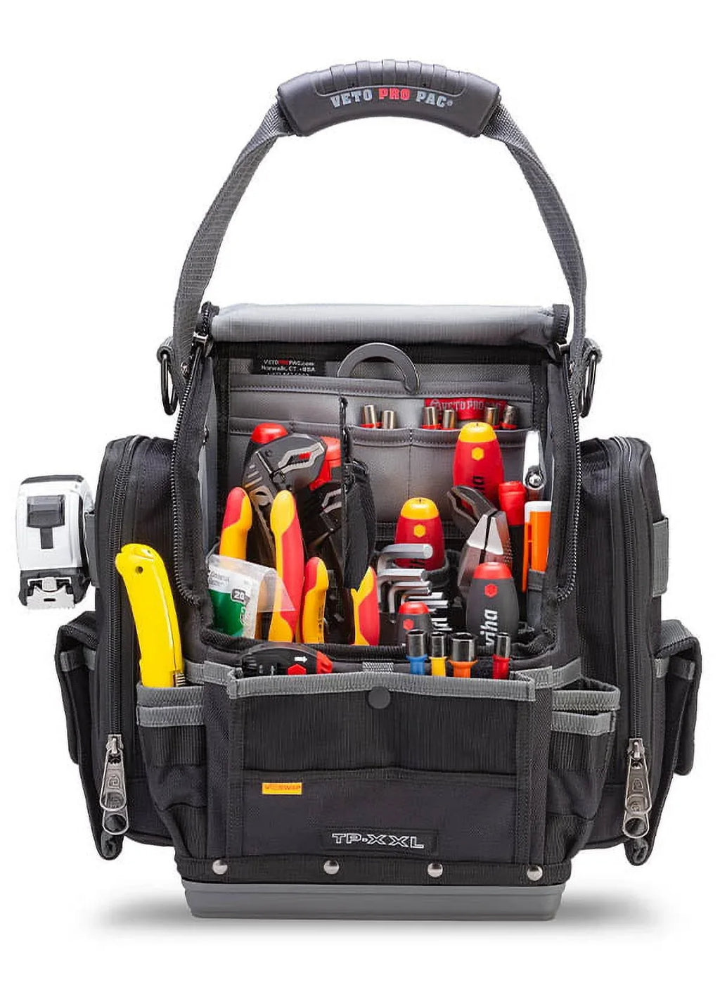 2026 NewVETO Padded Tool Bags, Polypropylene Plastic Black
