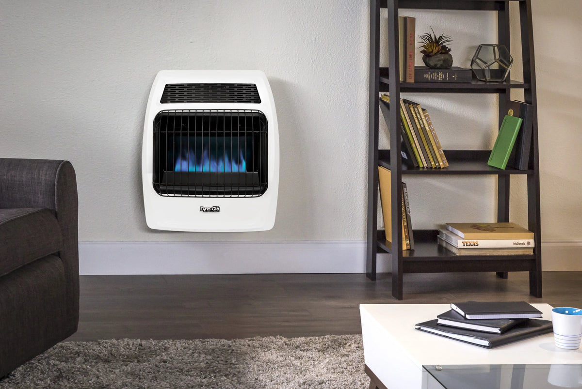 Dyna-Glo 20,000 BTU Liquid Propane Blue Flame Vent Free Thermostatic Wall Heater