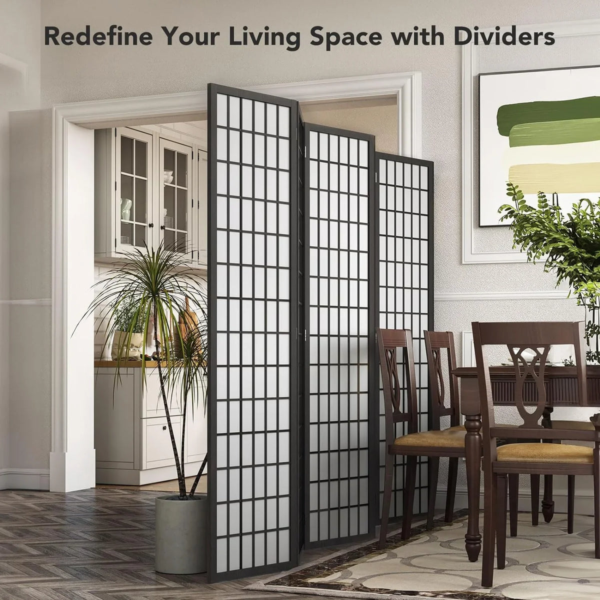 2026 NewJOSTYLE Room Divider Wall Shoji Screen, 6 Panel Folding Privacy Screen for Room Separation, Japanese Wood Room Divider Screen, 5.9 Ft, Natural