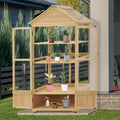2026 NewMCombo Cold Frame Greenhouse, 3 tier Wooden Greenhouse Cabinet with Adjustable Shelf, Garden Cold Frame Shed for Outdoor Indoor Use, 0847